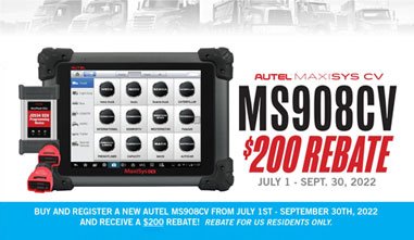 Autel MS908CV Rebate Promotion