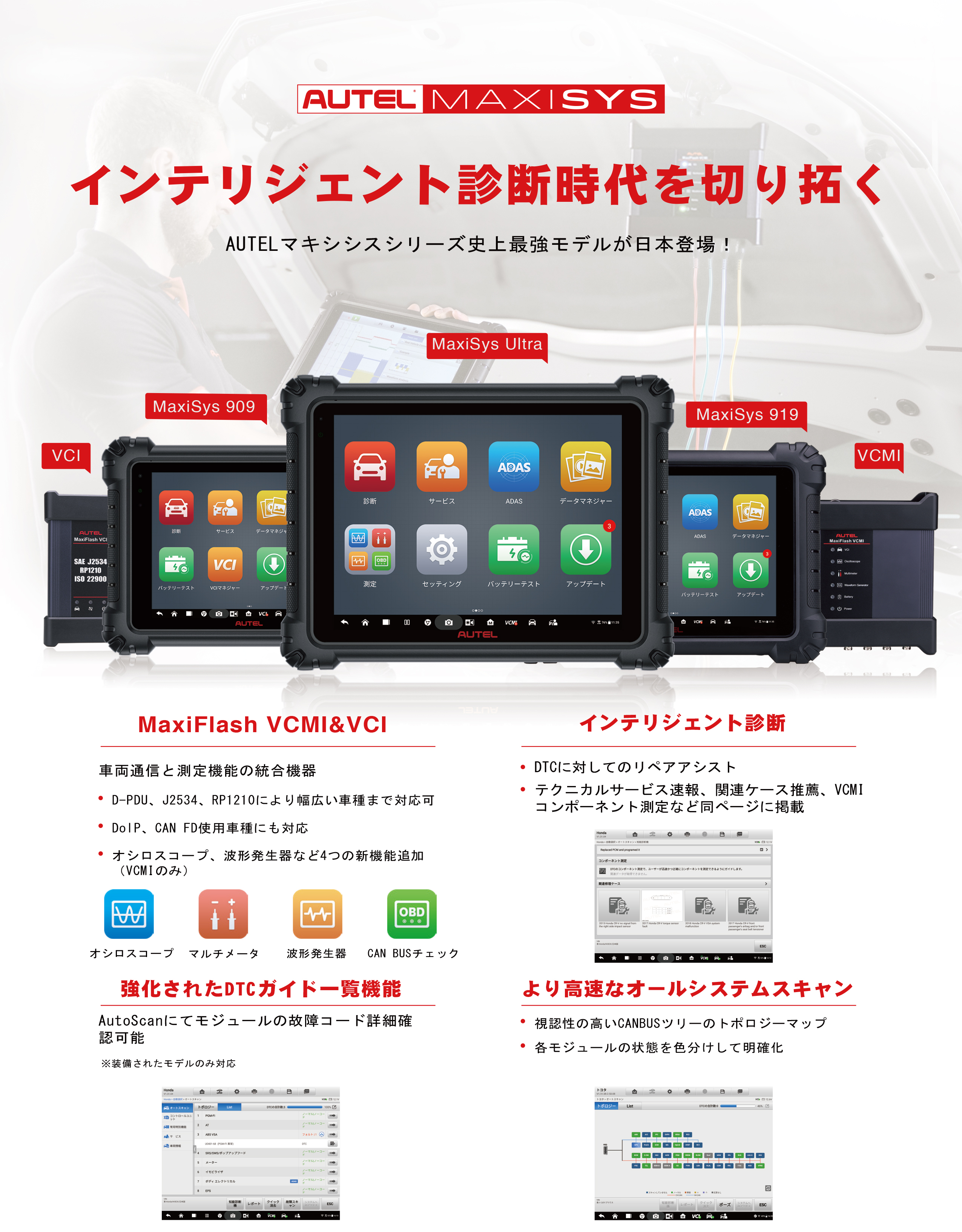 autel MaxiSys MS906 故障診断機-